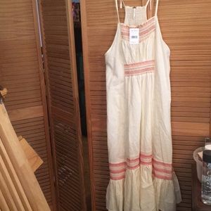 Free People Another Love Smocked Midi Dress